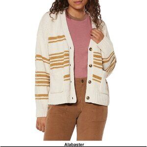 Supplies by Union Bay Juniors Stripe Button Front Cardigan size large